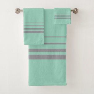 Aqua Sage Bath Towel Set