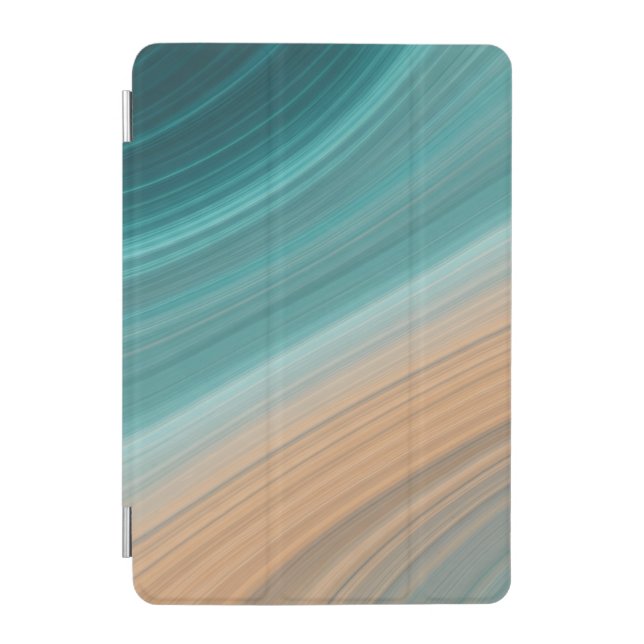 Aqua Sand Flow iPad Mini Cover (Front)