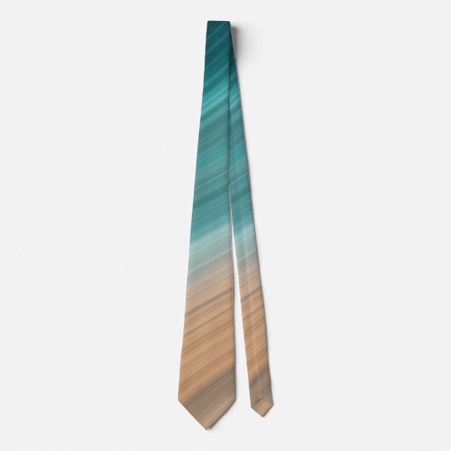 Aqua Sand Flow Neck Tie (Front)
