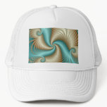 Aqua Satin - Fractal Trucker Hat