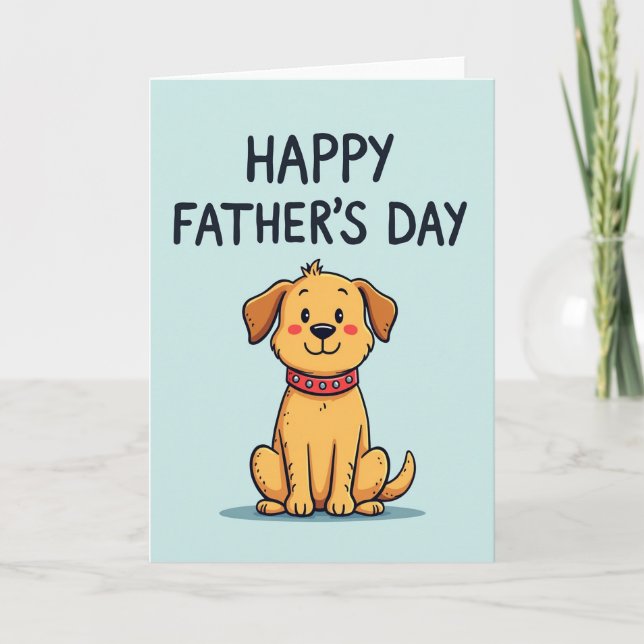 Aqua Scene Fathers Day Card (Front)