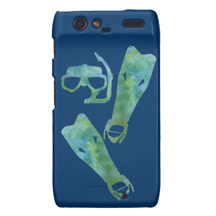 Aqua SCUBA Fins and Mask Droid RAZR Cover