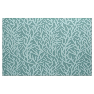Aqua Sea Coral With Teal Ocean Fabric