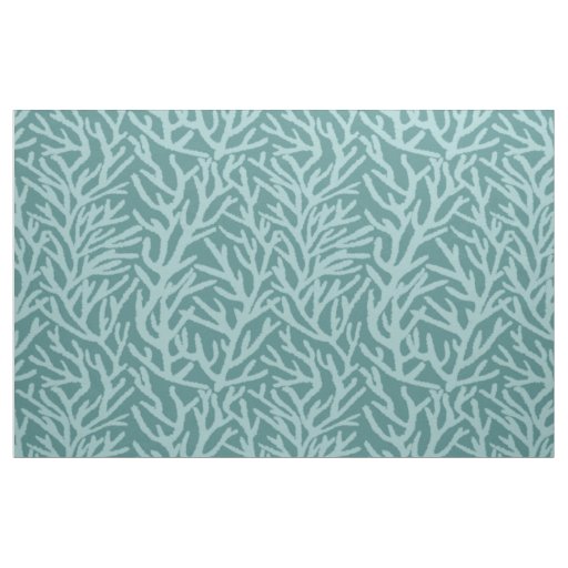 Aqua Sea Coral With Teal Ocean Fabric