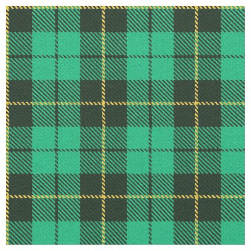 Aqua/Sea green plaid yellow/black stripe Fabric