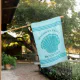 Aqua Seashell Island Home Monogram Custom Beach House Flag | Zazzle