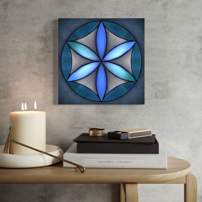 Aqua “Seed of Life” Metal Print (Creator Uploaded)