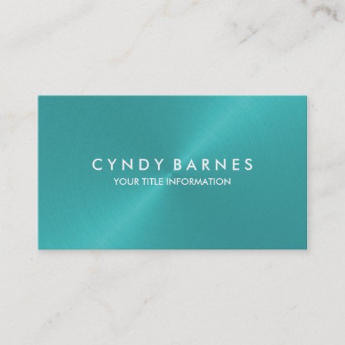 Aqua Sheen Business Card