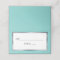Aqua | Silver | White Simple Elegant Place Cards