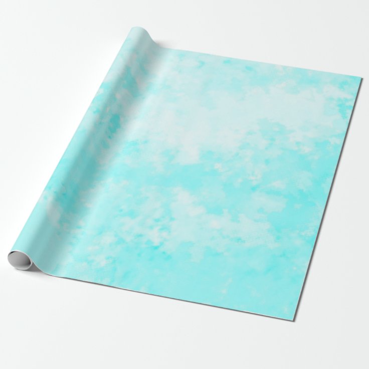 Aqua Sky Wrapping Paper | Zazzle