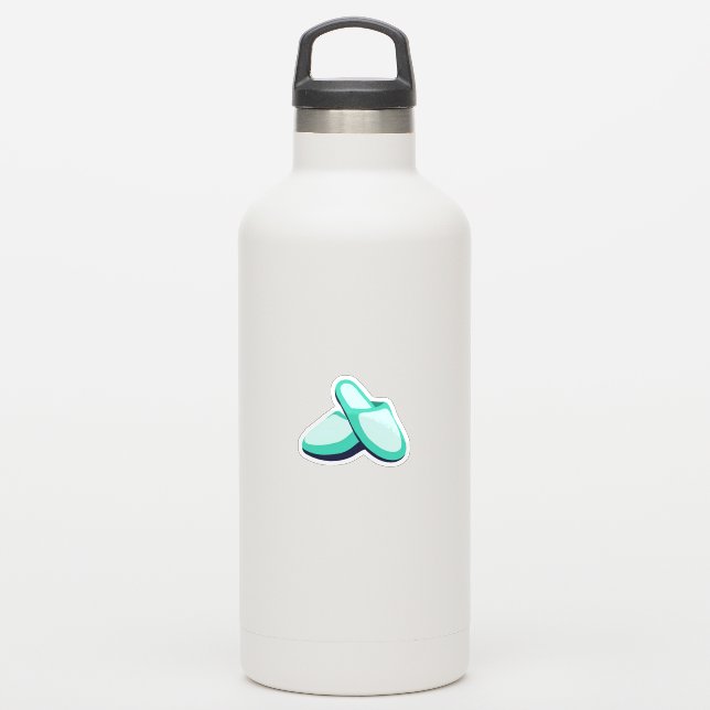 Aqua Slippers Sticker (Waterbottle)
