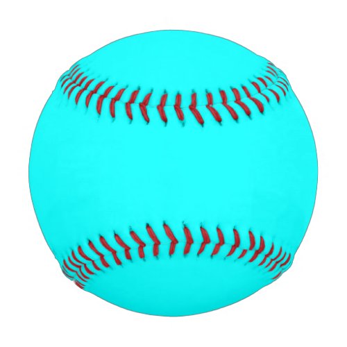 Aqua solid color baseball