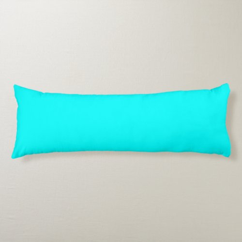 Aqua solid color body pillow