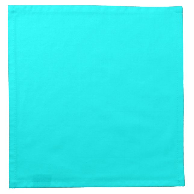 Aqua (solid color) cloth napkin (Front)