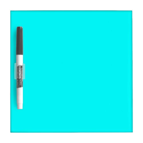 Aqua solid color dry erase board