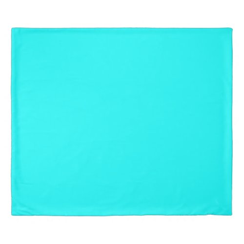 Aqua solid color duvet cover