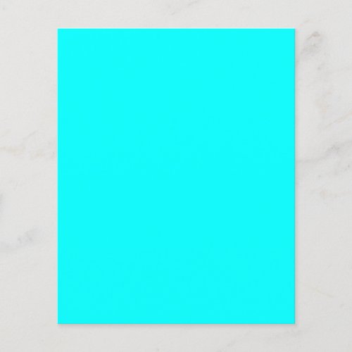 Aqua solid color flyer