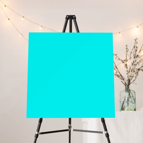 Aqua solid color foam board
