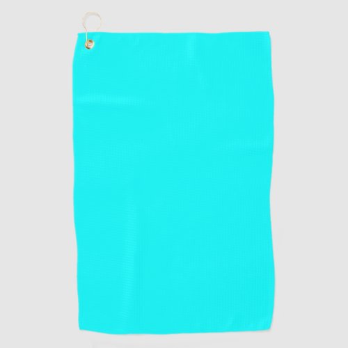 Aqua solid color golf towel