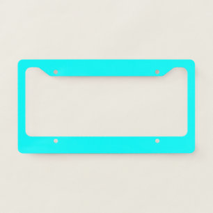 Aqua (solid color) license plate frame