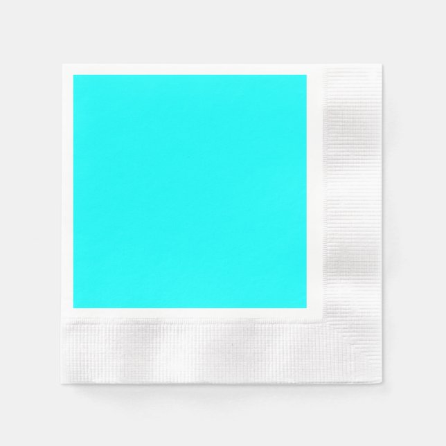 Aqua (solid color) napkins (Front)
