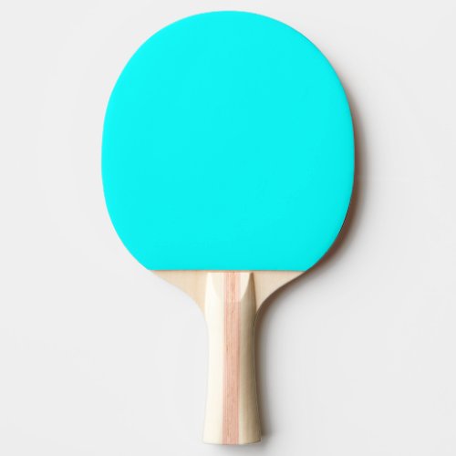 Aqua solid color ping pong paddle