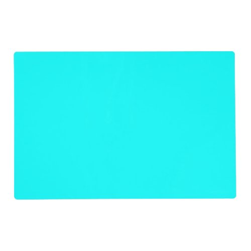 Aqua solid color placemat