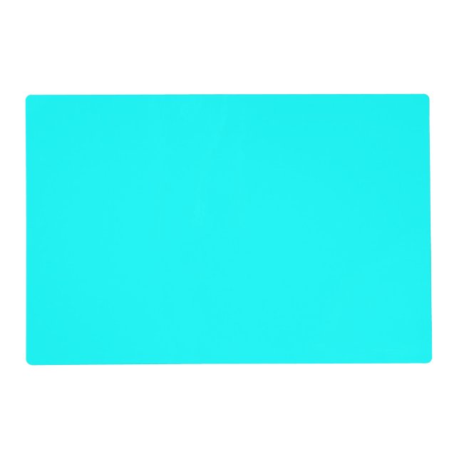 Aqua (solid color) placemat (Front)