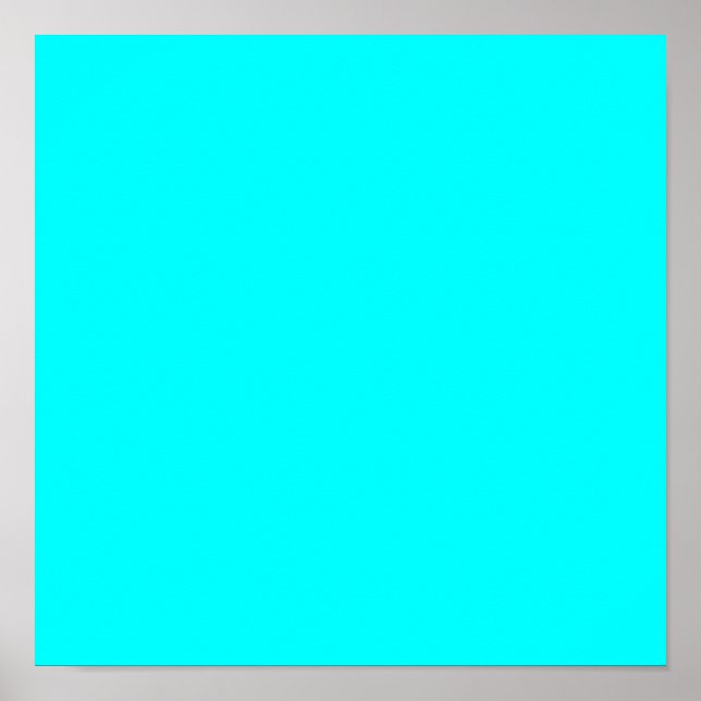 Aqua (solid color) poster (Front)