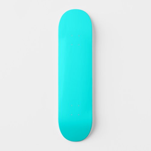 Aqua solid color skateboard