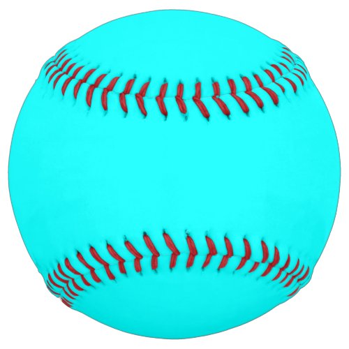 Aqua solid color softball