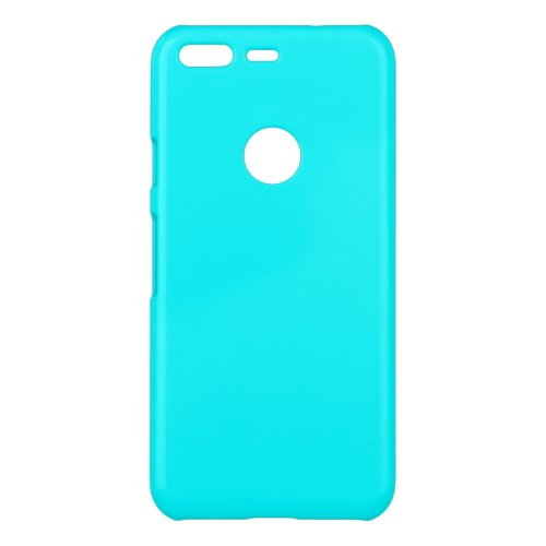 Aqua solid color uncommon google pixel case