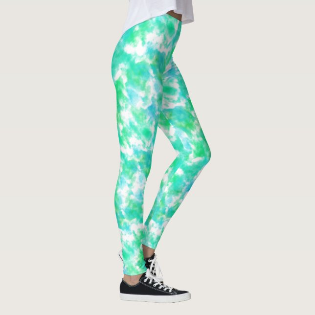Aqua Splash Athletic Leggings (Right)