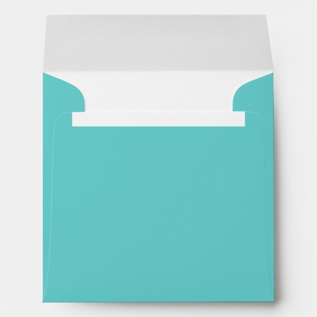 Aqua Square Envelope (Back (Bottom))