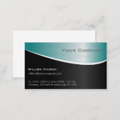 Aqua Stainless Steel, Professional Business Card (Front/Back)