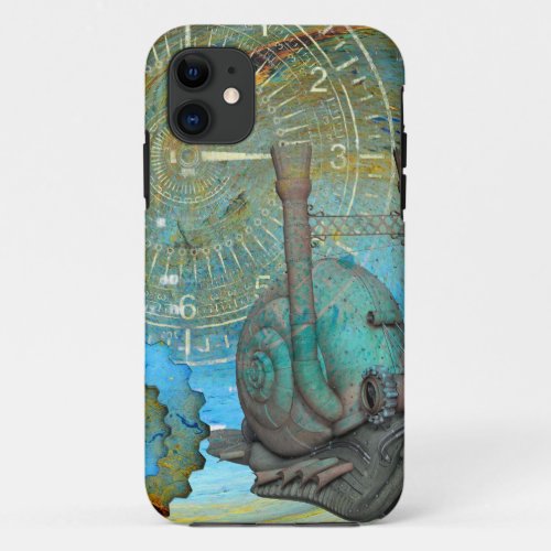 Aqua Steam Snail Traveler iPhone 11 Case