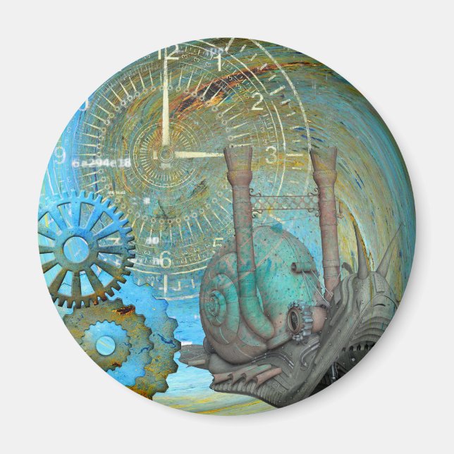 Aqua Steam Snail Traveler Magnet (Front)