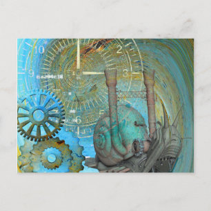 Aqua Steam Snail Traveler Postcard