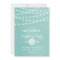Aqua String Lights Birthday Party Invitation