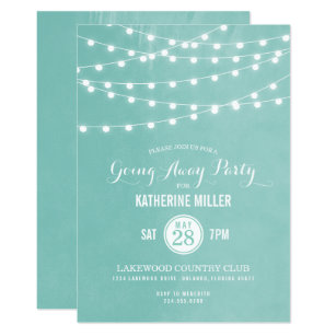 going away party invitations zazzle