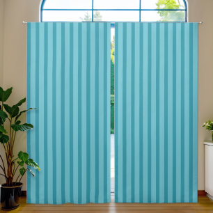 Aqua Stripe Curtain HAMbyWhiteGlove