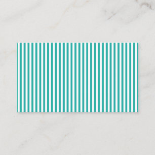 aqua striped business card