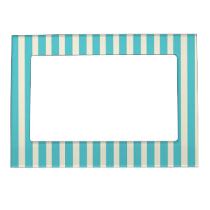 Aqua Stripes Magnetic Frame