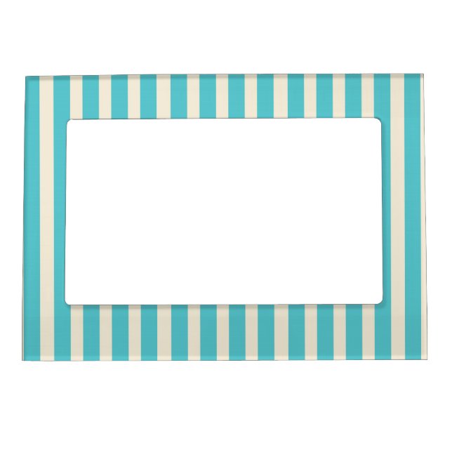 Aqua Stripes Magnetic Frame (Front)