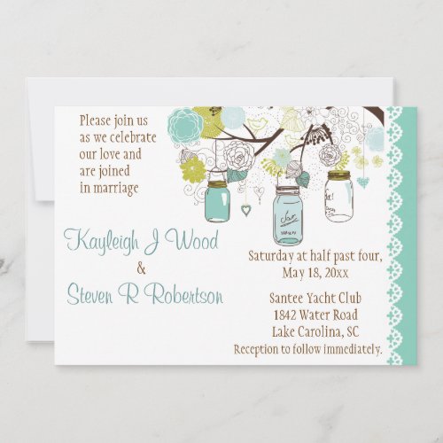 Aqua Summer's Dream Wedding Announcement