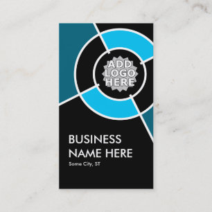 aqua target logo business card