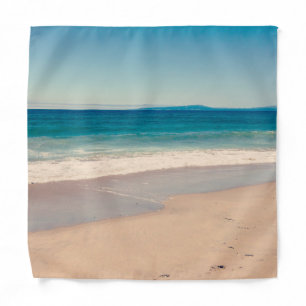 Aqua Teal Blue Beach Photo Bandana