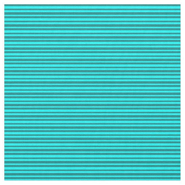 Aqua & Teal Colored Striped/Lined Pattern Fabric (Close Up)