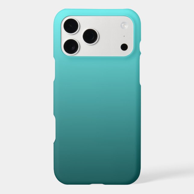 Aqua Teal Gradient Iphone Case (Back)