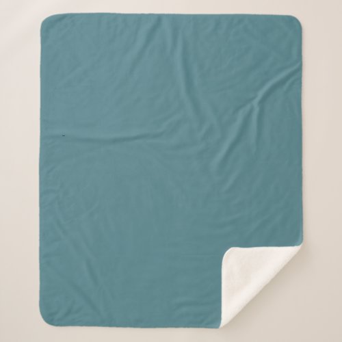 Aqua _ Teal _ Turquoise _ Blue_Green Solid Color Sherpa Blanket